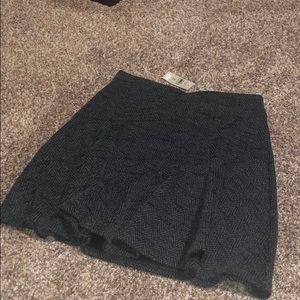 Black and grey a line skirt with a flare